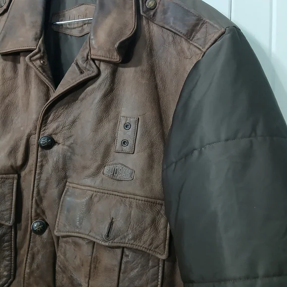 Vintage Rudsak Mixmedia leather puffer coat - Picture 3 of 14